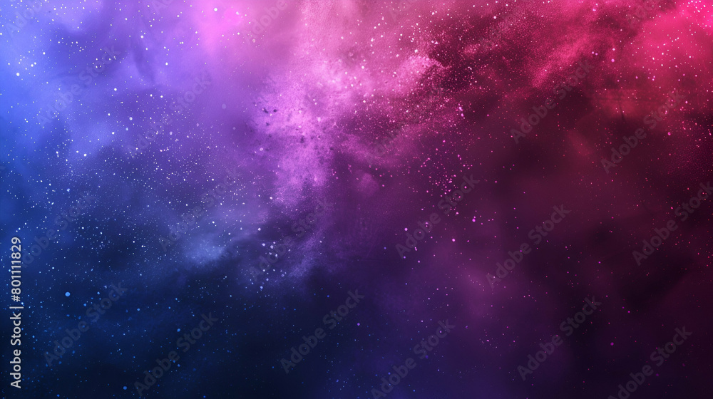 Poster header banner design copy space with a noisy, grainy gradient background in shades of purple, black, and blue.