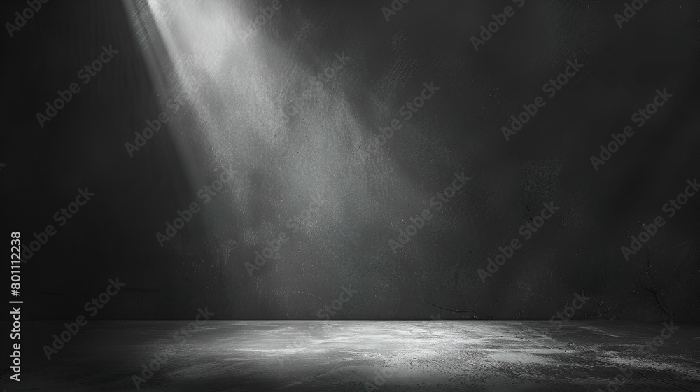 Spot illuminated on a dark grey noise texture banner header poster backdrop copy space with a black and white grainy gradient background