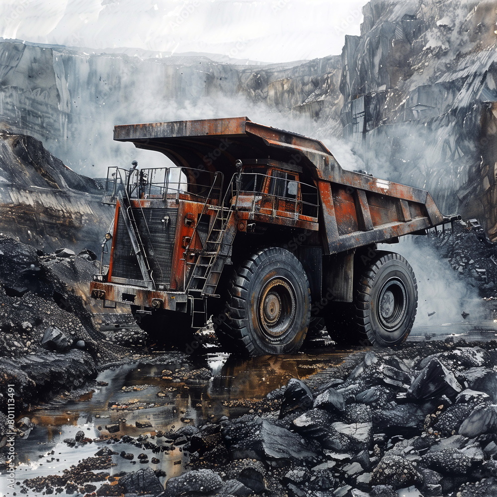 Fototapeta premium coal mining