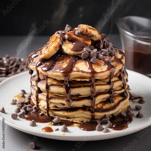 pancakes with chocolate © Muhammad Hammad Zia