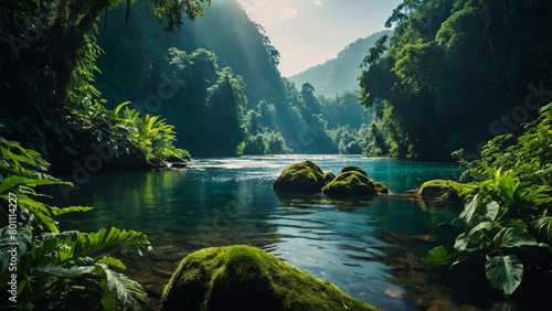 view of the lake in the wilderness during the day 