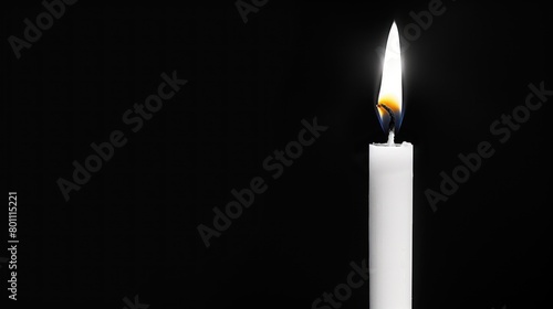 candles burn and melt in the darkness