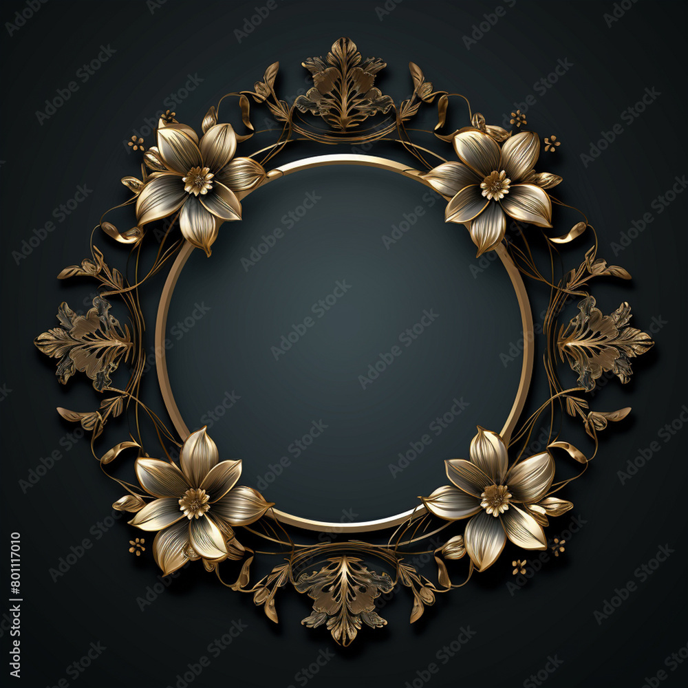 ornamental round frame, classic background ornamental round frame, classic background