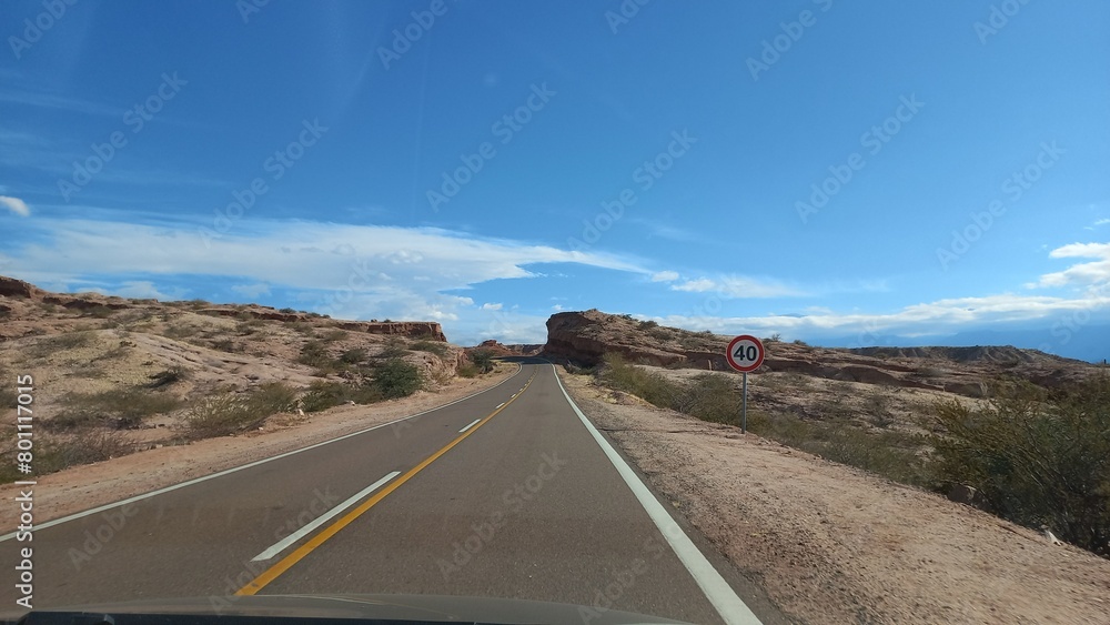 Fototapeta premium Ruta a Cafayate, Provincia de Salta, Argentina