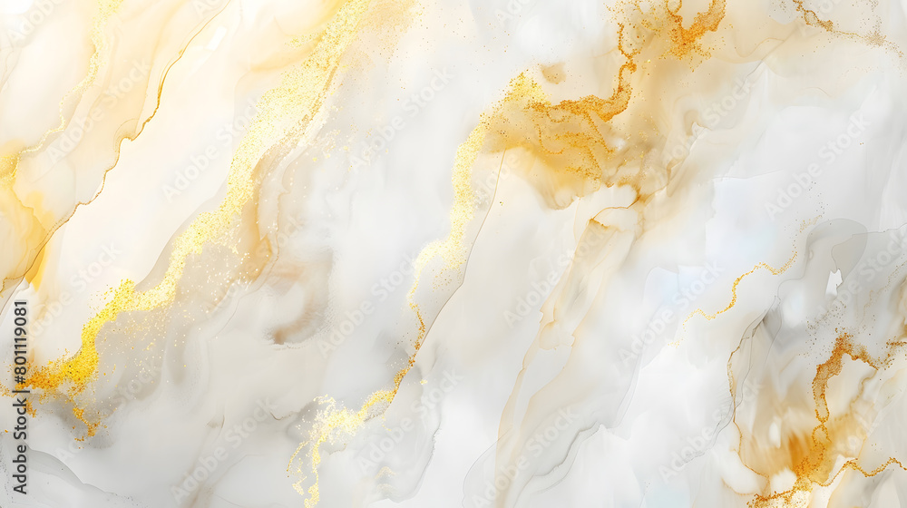 Watercolor paper grain texture painting wall. Abstract gold, nacre and beige marble background. Generative AI. Watercolor paper grain texture painting wall. Abstract gold, nacre and beige marble background. Generative AI.