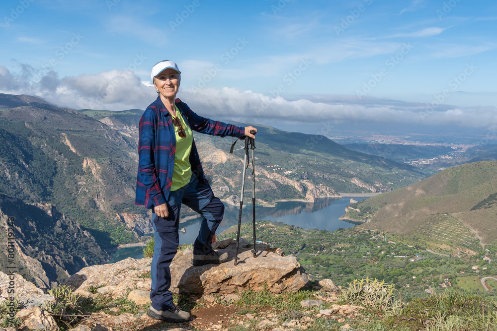 Overlooking Canales Reservoir from Guejar Sierra