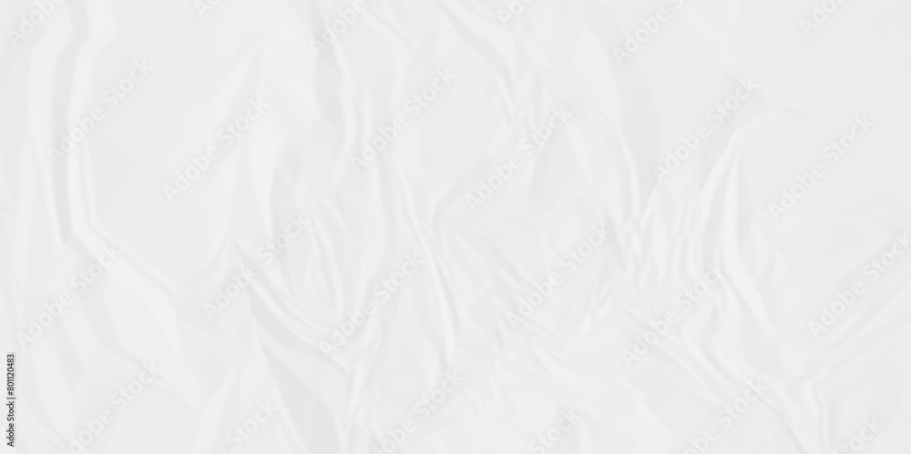 White crumpled paper texture. White wrinkled paper texture. White paper texture. White crumpled and top view textures can be used for background of text or any contents.