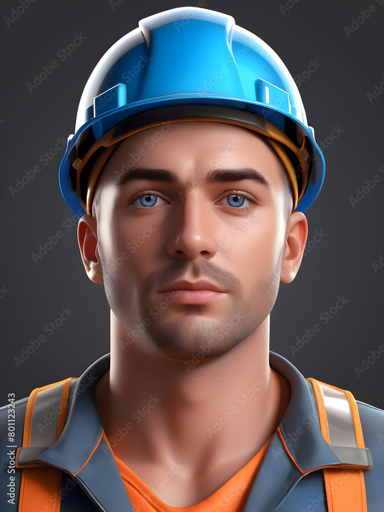 Portrait Of A Worker Wearing Safety Hat And Working Clothes Isolated Background 300PPI High Resolution Image Suitable For Powerpoint Keynote And Other Graphic Resources Portrait Of A Worker Wearing Safety Hat And Working Clothes Isolated Background 300PPI High Resolution Image Suitable For Powerpoint Keynote And Other Graphic Resources