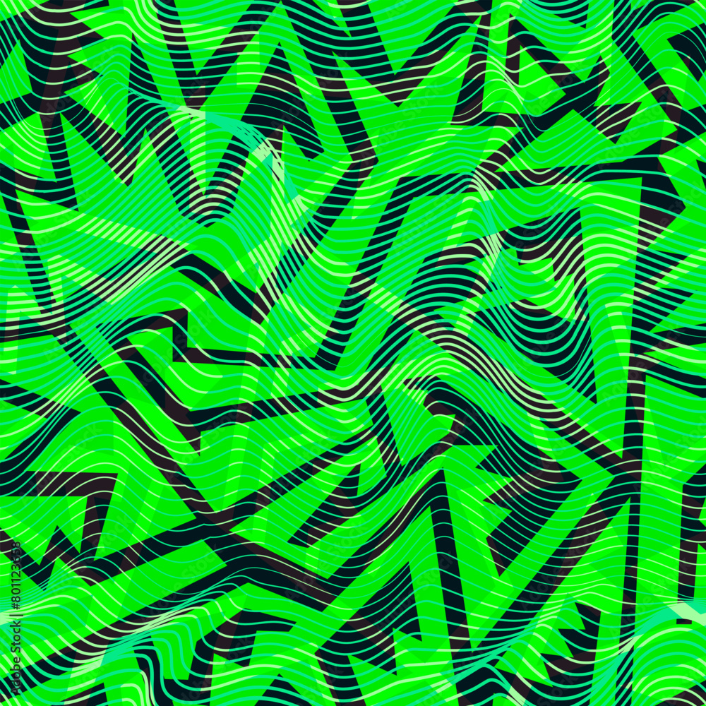 Toxic green colour geometric. Seamless pattern Toxic green colour geometric. Seamless pattern