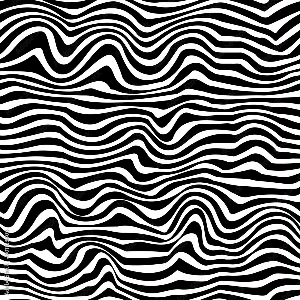 Monochrome wave. Seamless pattern Monochrome wave. Seamless pattern