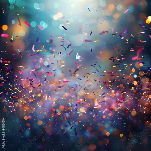 Frame of Glittering Confetti Cascades Create a Whimsical Atm New Year Eve Concept Idea Creative
