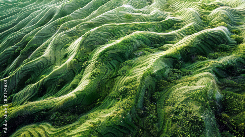 Abstract natural green background for creative design. Mountain landscape. Green hills. Aerial view of mountains. Abstract natural green background for creative design. Mountain landscape. Green hills. Aerial view of mountains.