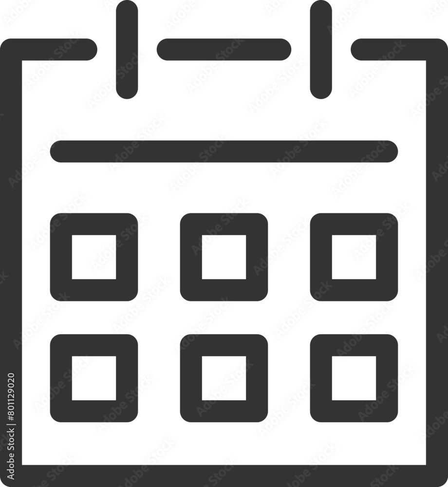 Calendar icon vector flat line design Calendar icon vector flat line design