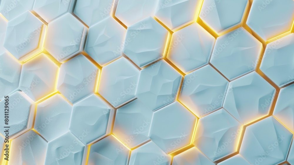 Abstract glowing hexagonal geometric background Abstract glowing hexagonal geometric background