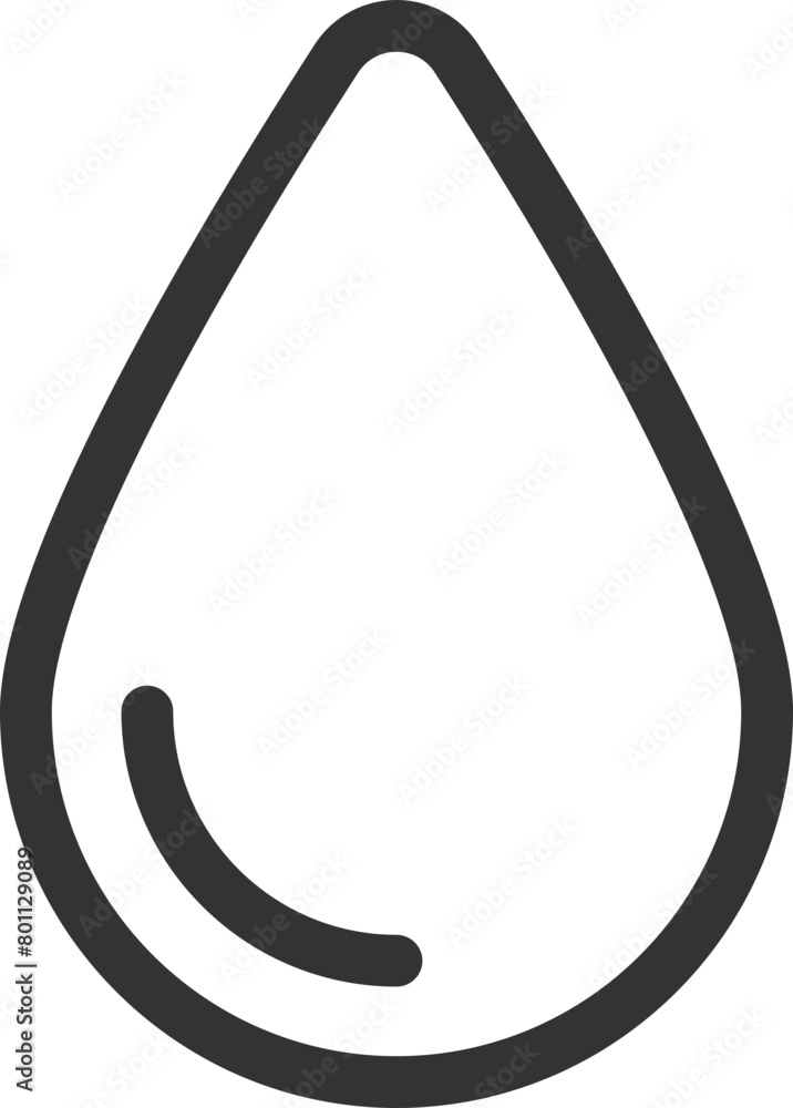 Drop water icon vector isolated design element Drop water icon vector isolated design element