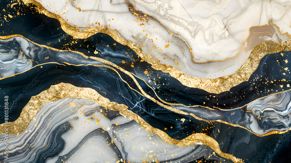 marbling textures and mosaic with golden decor marble background. Generative AI. marbling textures and mosaic with golden decor marble background. Generative AI.