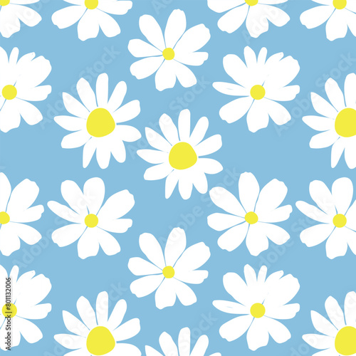 Abstract pattern of daisy flower, origami flowers background.style for banners,prints,clothing,wallpaper,posters, websites,online shopping.Vector illustration design and creative idea.eps10.