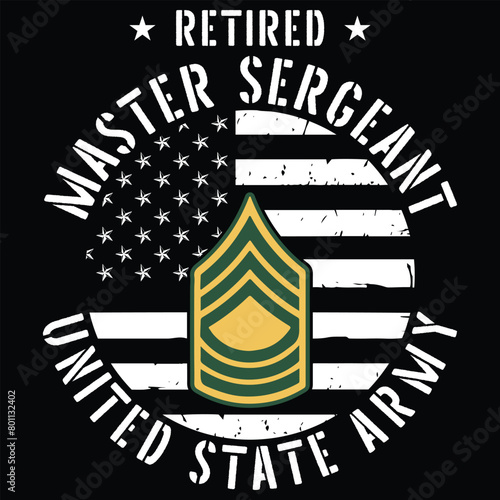 Master Sergeant MSG Army Retired, Military Retirement Gifts For Him, Retirement Shirts For Men, U.S. Army Retirement Gift, Military T-Shirt