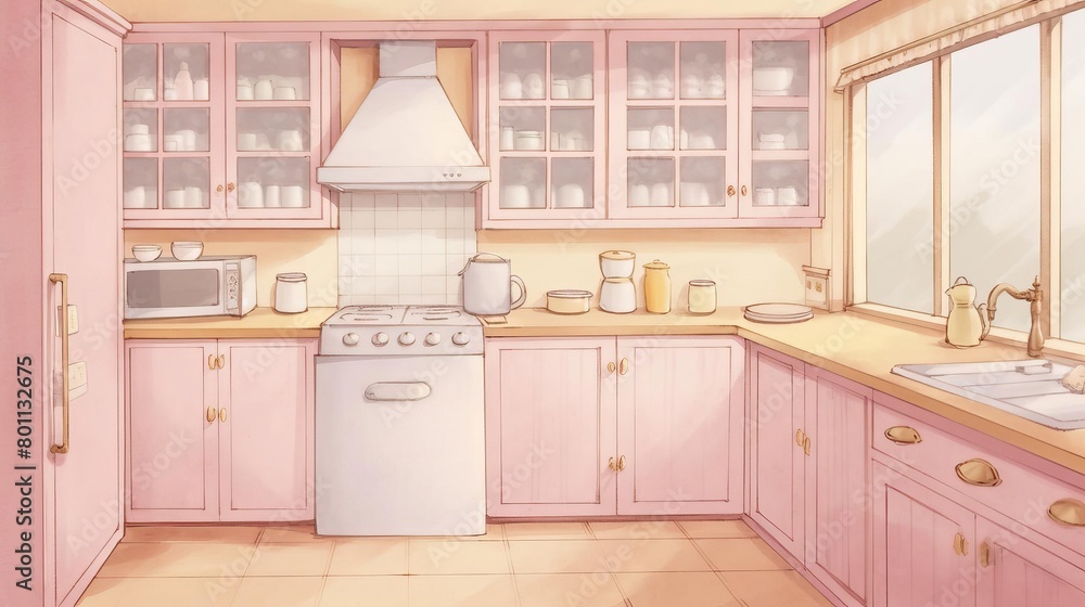 Fototapeta premium basic kitchen interior