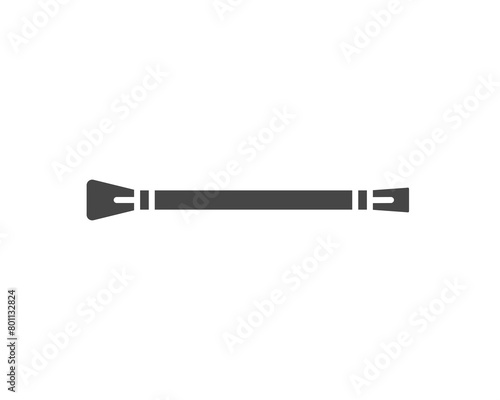 Makeup and cosmetics. Vector graphic icons of beauty brushes for face, powder, blush, eyeshadow.