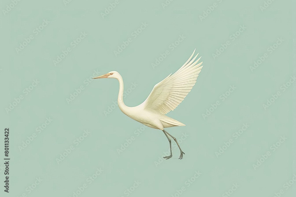 Fototapeta premium Simple origami, paper crane