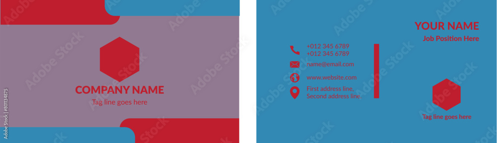 Obraz premium Unique Minimal Modern Business Card