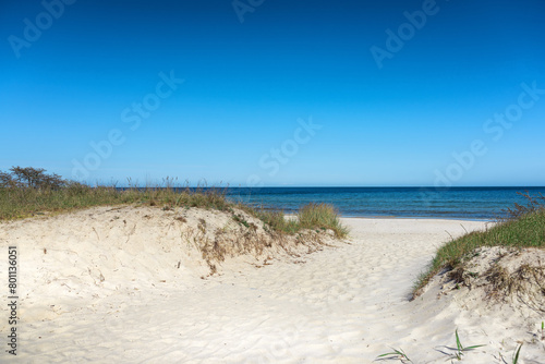 Fototapeta Naklejka Na Ścianę i Meble -  Strandweg Sellin, Ostsee Insel Rügen 