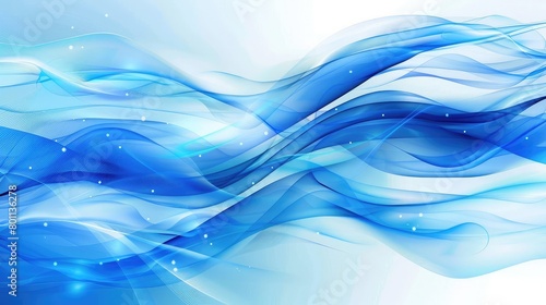 Abstract blue vector background with wave,Artistic blue background, a fusion of creativity and color,Futuristic modern background, Elegant interface of smartfon, Blur gradient with fluid blue wave 