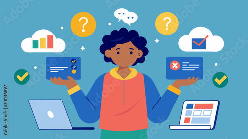 A person diligently checking and comparing prices on multiple websites and apps before deciding on the best deal.