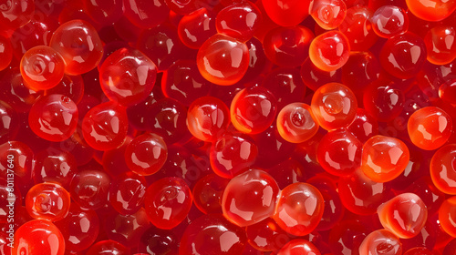 Background with closeup of red caviar