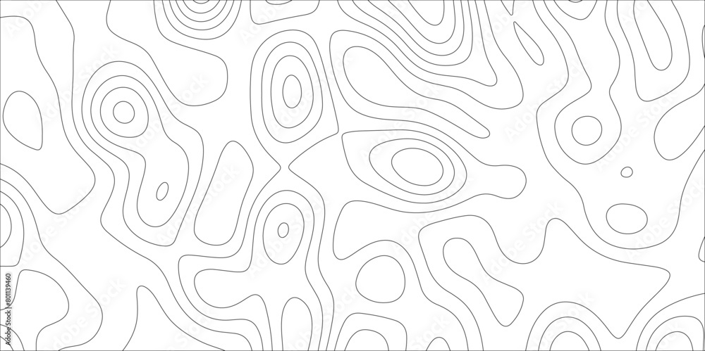 Abstract lines background. Contour maps. Vector illustration. The stylized height of the topographic map contour in lines and contours isolated on transparent. technology topo landscape grid map text