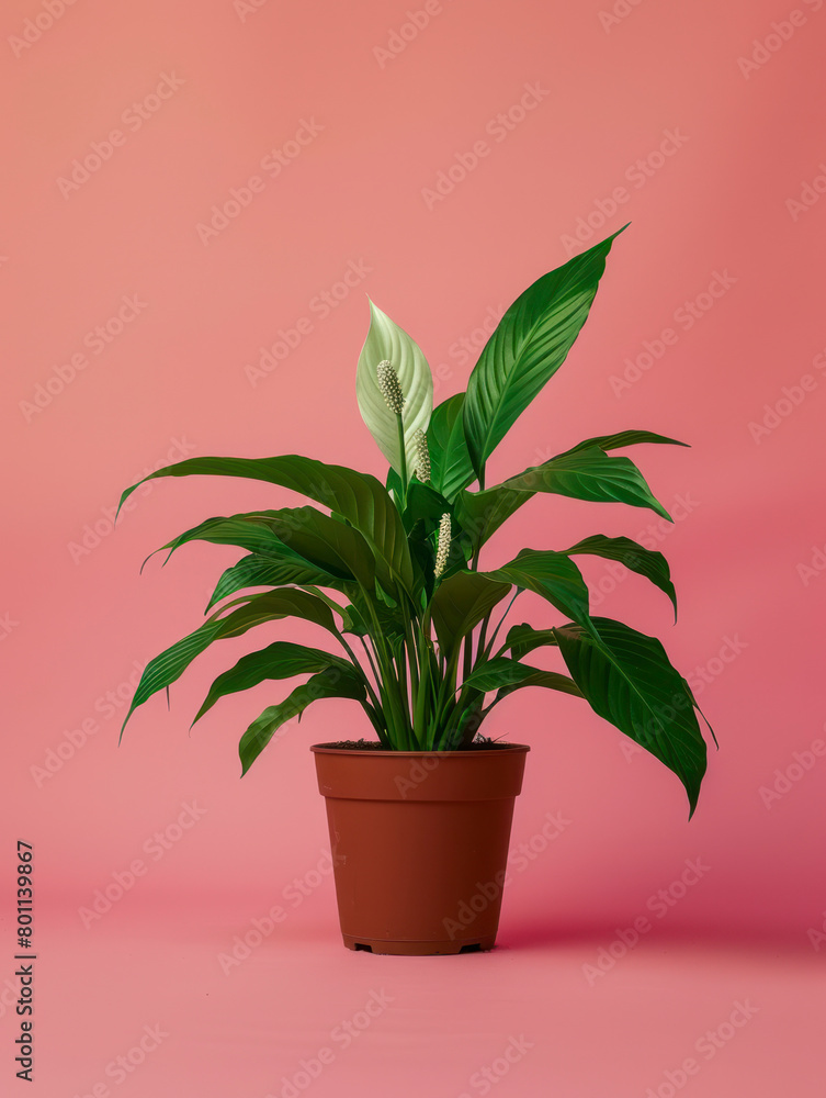 Elegant Peace Lily in a terracotta pot Elegant Peace Lily in a terracotta pot