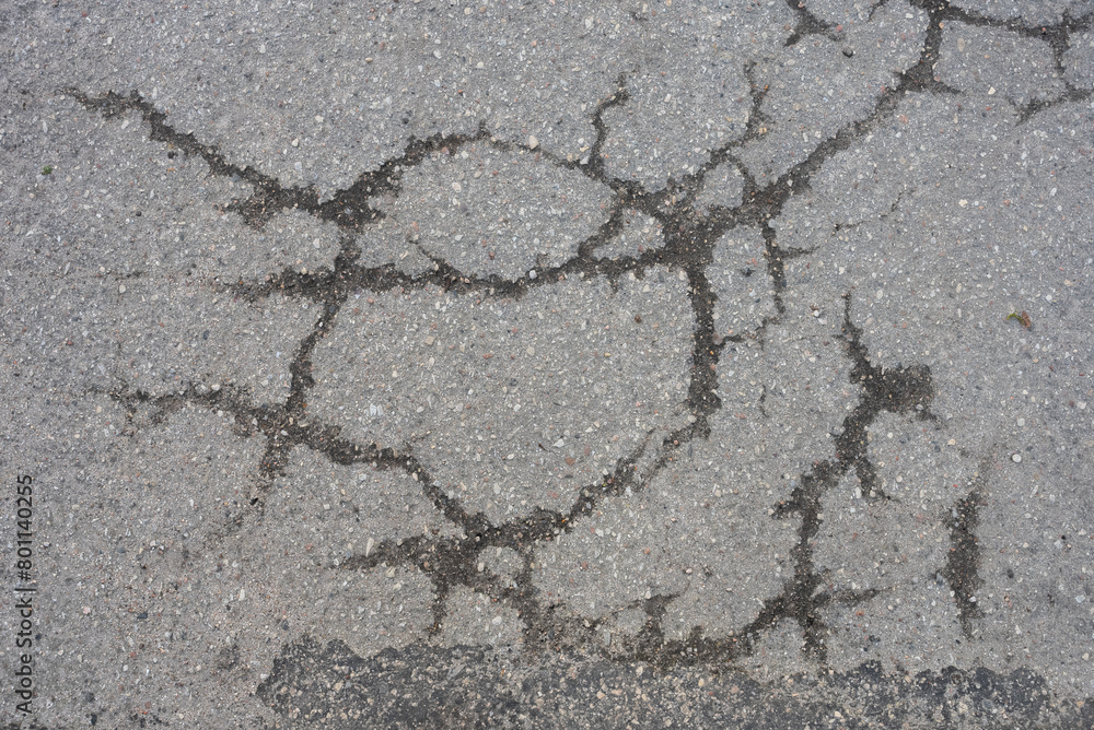 Obraz premium cracked asphalt texture