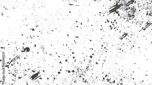 Subtle halftone vector texture overlay. Monochrome abstract splattered background. Generative AI.