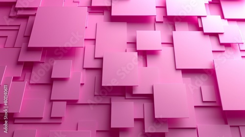   A pink backdrop featuring assorted squares and rectangles of differing sizes and forms in the picture's focal point photo