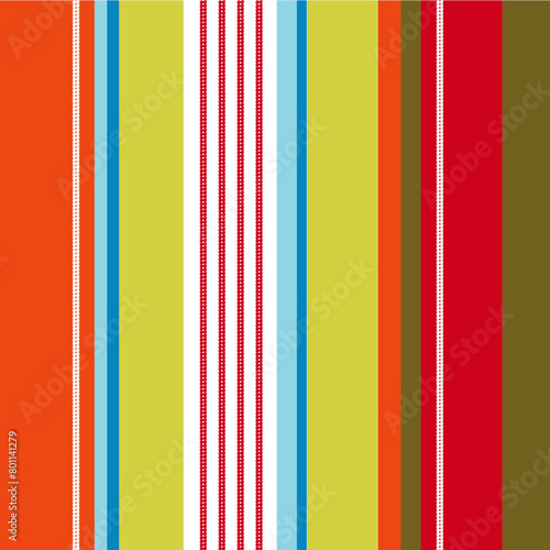 Deck chair nautical stripes, trendy vertical stripes, retro stripe pattern seamless repeat