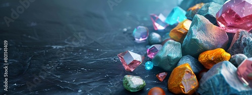 colored stones, Generative AI,