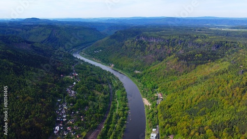 Elbe canyon in Czech Republic