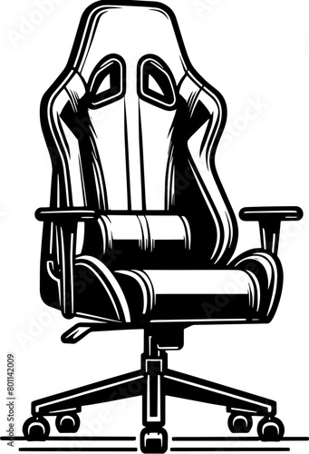 Gaming chair furniture icon 13