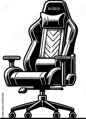 Gaming chair furniture icon 11