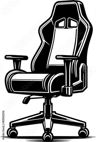 Gaming chair furniture icon 7