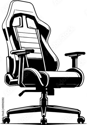 Gaming chair furniture icon 3