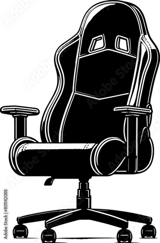Gaming chair furniture icon 2