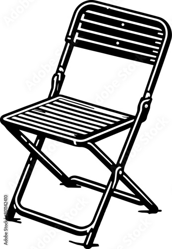 Folding chair furniture icon 10