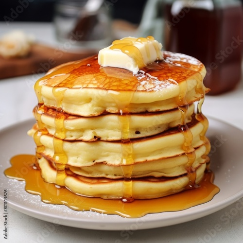 stack of pancakes on a plate