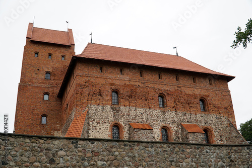 Trakai, Lithuania - Medieval castle - fortified walls and upper palace