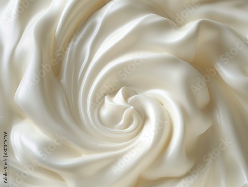 Smooth, swirling cream-colored texture mimicking luxurious satin or silk folds.