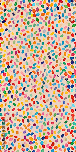 Seamless pattern of A playful pattern of colorful confetti in a rainbow of hues, perfect for adding a festive touch to any celebration . AI Generative