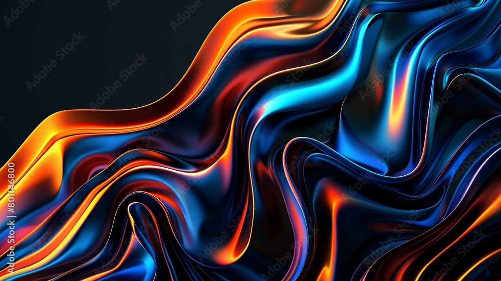 fondo abstracto, ondas azul y naranja fondo abstracto, ondas azul y naranja