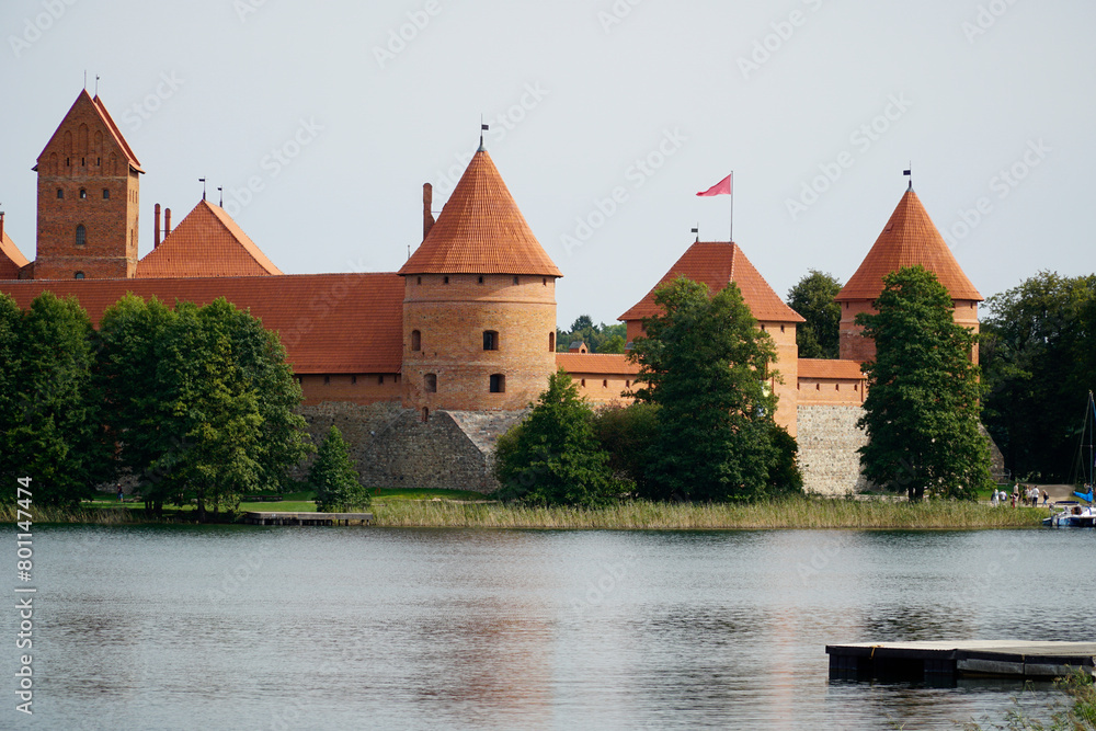 Trakai, Lithuania - Medieval castle on Galve Lake Trakai, Lithuania - Medieval castle on Galve Lake